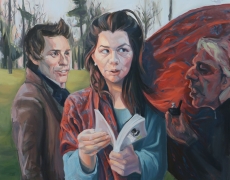 Dragana Markovic, L'Ecole des femmes I, huile sur toile, 120x100