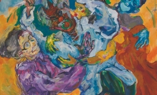 Neda Arizanovic, George Dandin, huile sur toile, 120x140